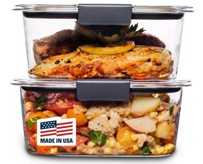 Zonestark BPA-Free Food Storage Containers, Medium Deep, 3.2 Cup, 2-Pack
