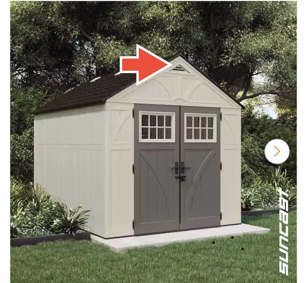 Suncast/Craftsman Shed Accessories - Vent Screen Cover